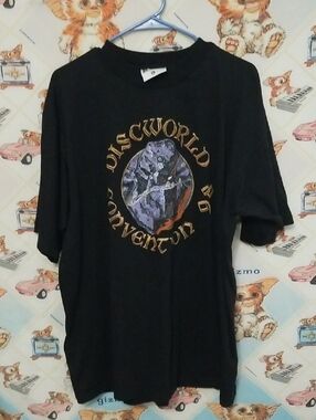Vintage 1998 Discworld Convention T Shirt XL 90s Video Game Promo Tee